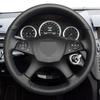 Чехол на руль для Mercedes Benz C-Class W204 2007 - 2011, детали интерьера, ручная строчка, черная искусственная ПУ-кожа