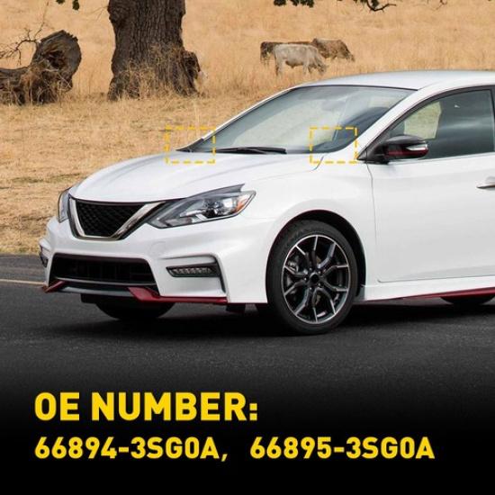 2 шт. Накладка-удлинитель боковой панели жабо стеклоочистителя для Nissan Sentra EXV 13-19