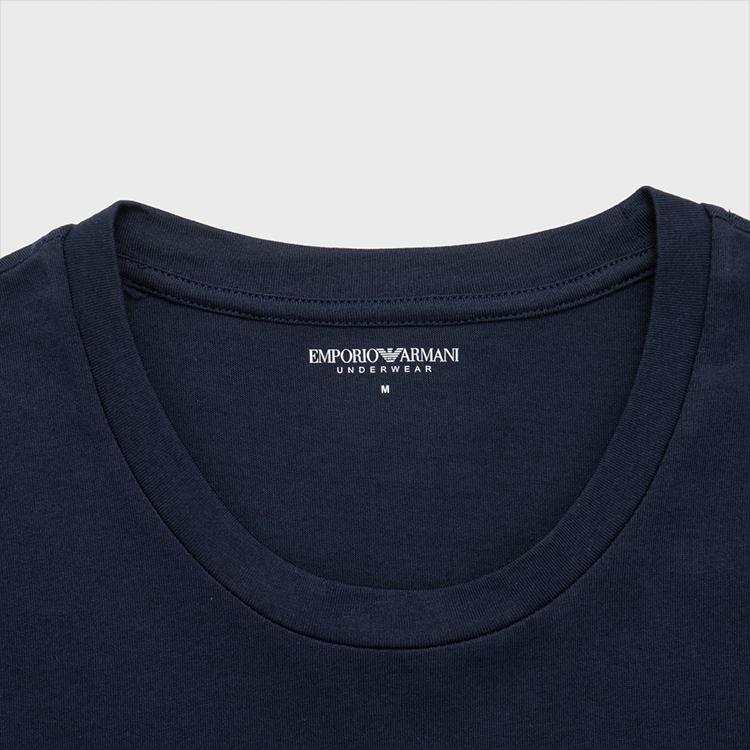 EMPORIO ARMANI Appliqué-logo Cotton T-shirt 110853-4R755-00135