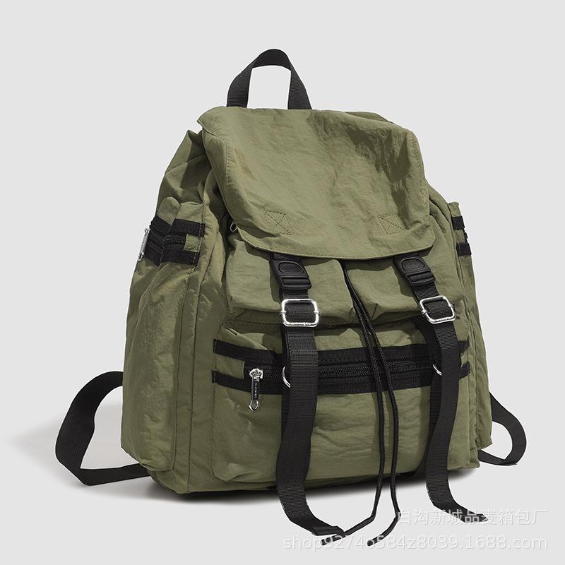Trendy Brand New Hong Kong Style Fashion Couple Tooling Bag Backpack Large Capacity Harajuku Outdoor Backpack College Student Backpack