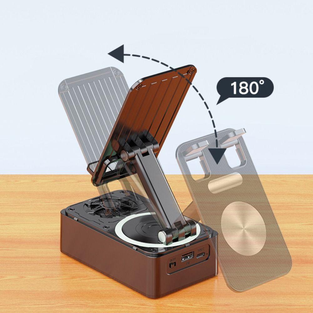 Foldable Bluetooth Speaker Phone Stand Rotating Wireless Speaker Phone Stand Video Meeting Live