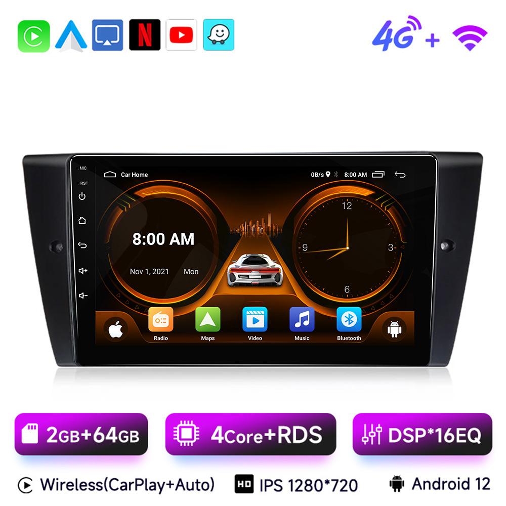 JIUYIN 9" Android 13Car Radio For BMW 3-Series E90 E91 E92 E93 wireless CarPlay Android 13 Auto car intelligent systems No 2 din