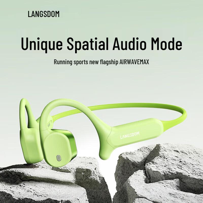 Спортивные наушники Lanston AirWave Max с открытым дизайном и костной проводимостью