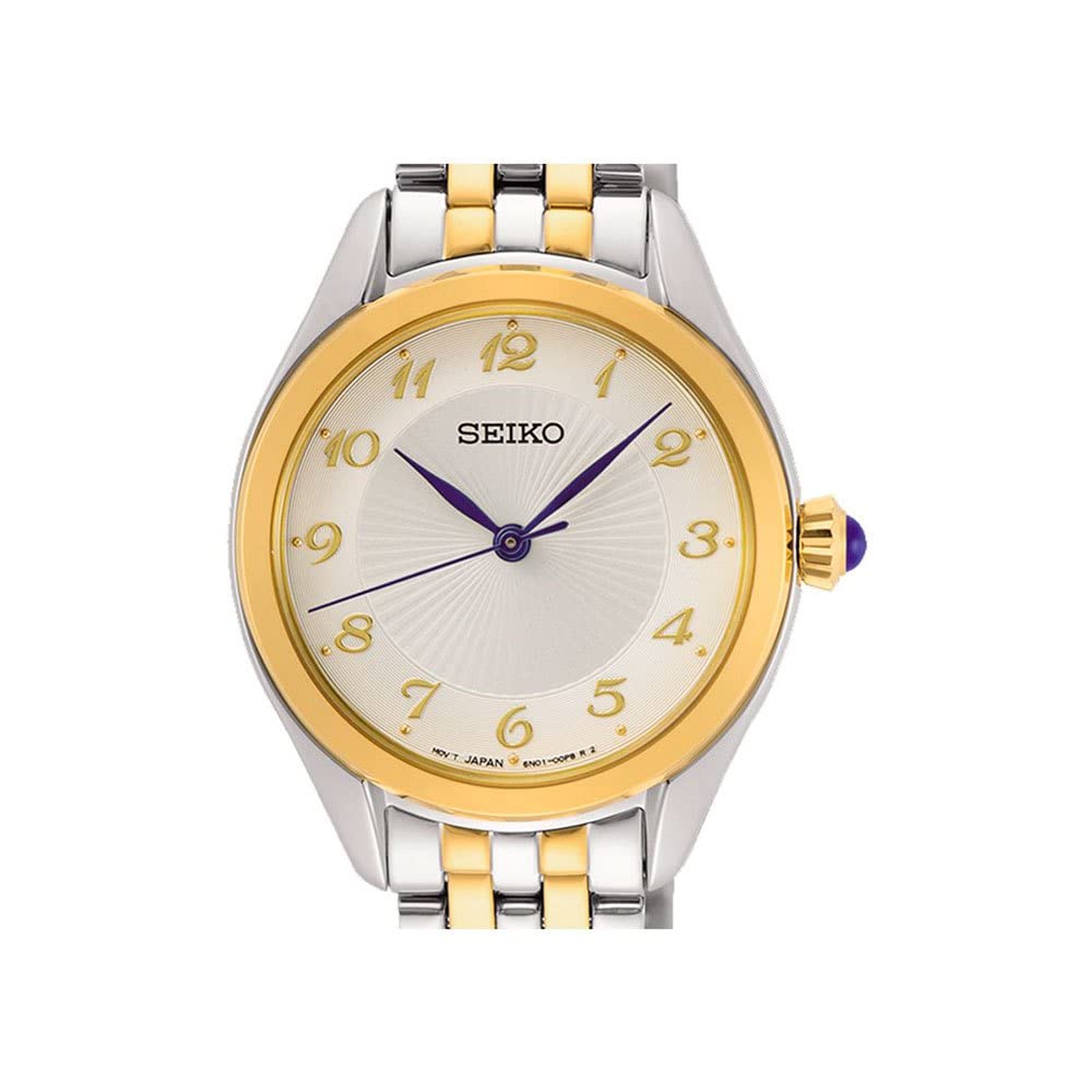 SEIKO Quartz Watch SUR380P1 Silver Gold Women's