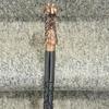 93.98 Cm Brass Walking Stick Dragon Handle Look with Wooden Stick Decorative