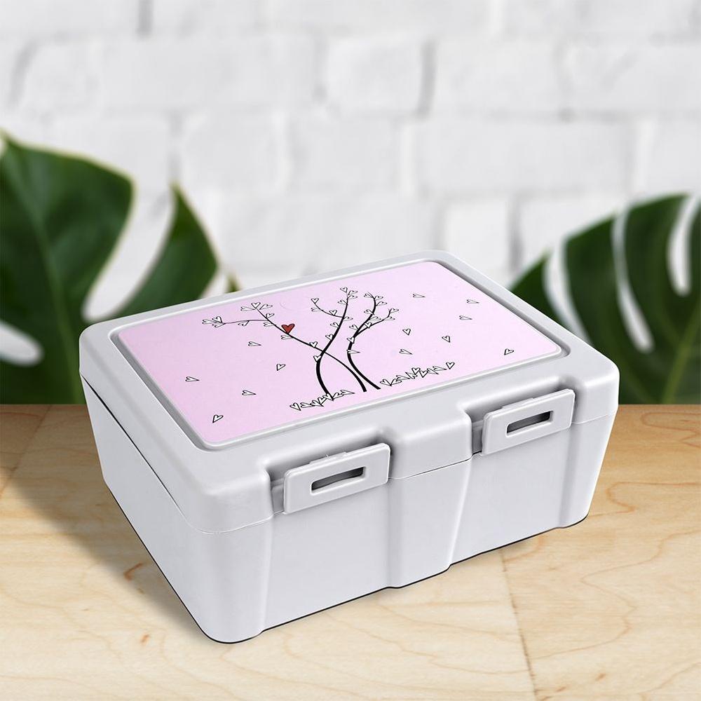 Pojemnik Śniadaniowy Lunchbox Śniadaniówka Pudełko na Śniadanie Sztućce