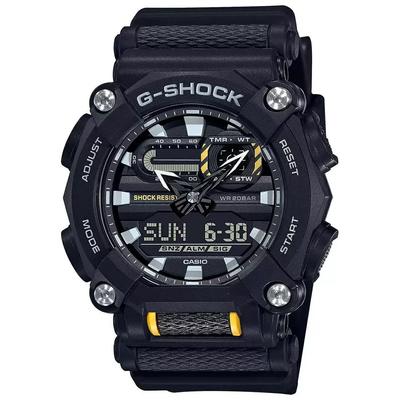 Черные мужские аналогово-цифровые часы, Black Analog-Digital Men's Watch,  Casio