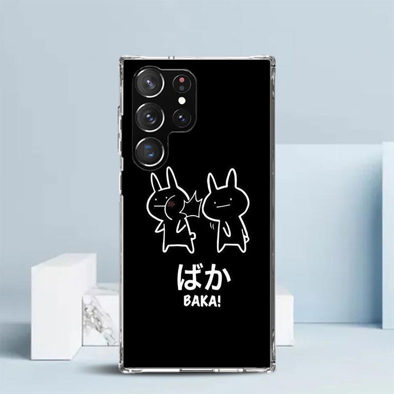 Japanese Aesthetic Text Letter Phone Case For Samsung Galaxy S24 S25 Edge S26 Ultra S22 S23 Plus S21 + S20 FE Soft TPU Back Cove