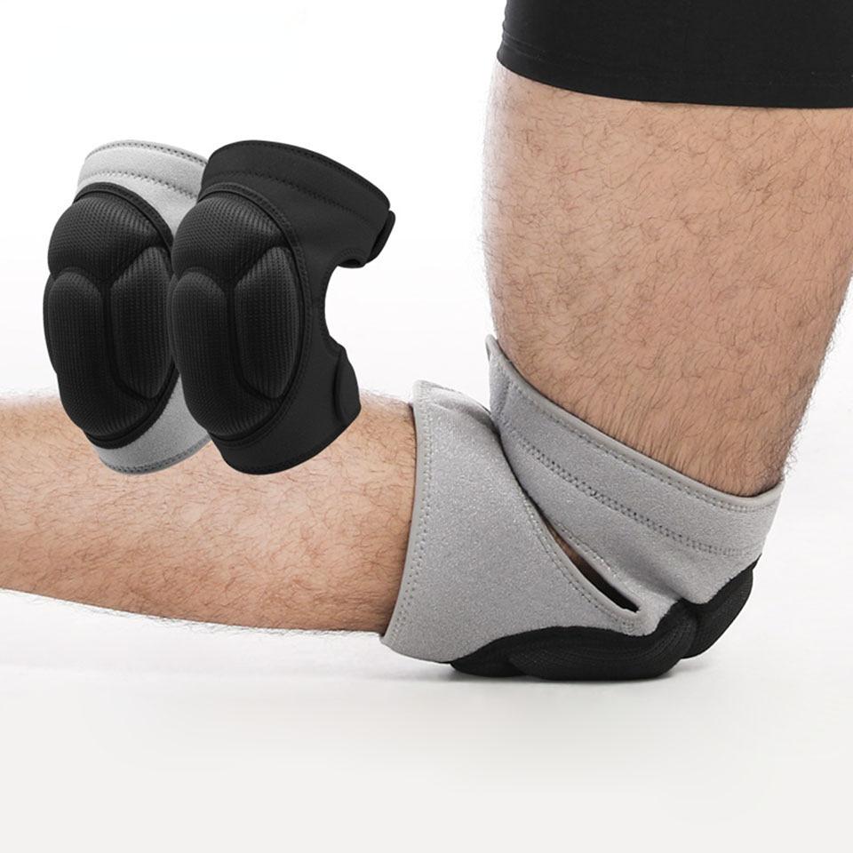 1 пара губок для футбола, волейбола, экстремальных видов спорта, наколенники, бандаж, поддержка утолщенных велосипедных наколенников, наколенники