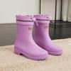 Оптовая продажа 2024 года, удобные резиновые сапоги для девочек, водонепроницаемые короткие резиновые сапоги для работы зимой, летом и осенью