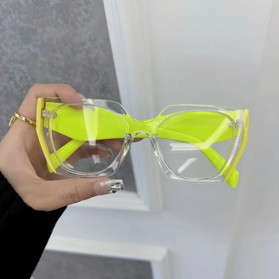 Модные Роскошные Квадратные Оправы для Очков Женские Мужские Прозрачные Прозрачные Дизайнерские Брендовые Оптические Прекрасные Оправы Окулос
