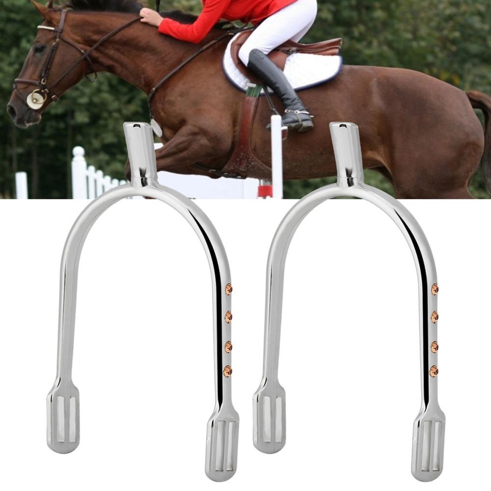 2pcs Silver Zinc Alloy Spurs Lightweight Narrow Spurs Durable Equestrian Spurs For Ladies