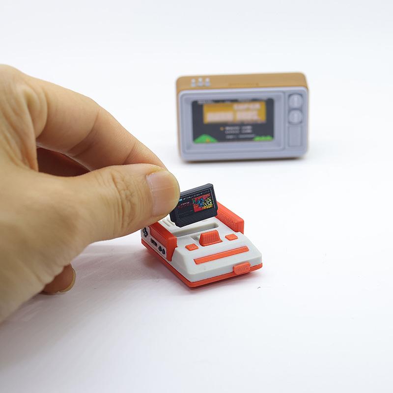 1 шт. 1/12 Кукольный домик Симуляция Миниатюрный Ностальгический Модель ТВ-приставки для игр Декорация сцены гостиной Аксессуары для кукол Игрушки