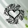 Винтажное Цветочное Сердце Металлическая Настенная Арт-Скульптура Романтичный Домашний Декор Подарок