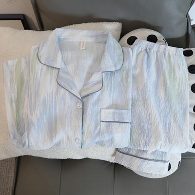 Print Butterfly InkSweet All-match Пижамный комплект для женщин Kawaii Casual All-match Новая женская пижама на осень с V-образным вырезом Ночная рубашка