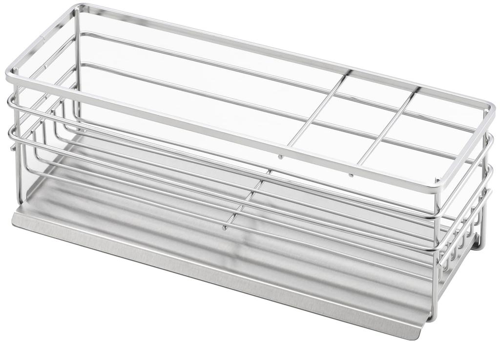 Yoshikawa Sponge Rack, Dish Drainer, Made in Japan, Stainless Steel, Water Flow, Detergent, Dish Drainer, Kitchen Sink Tray, Kitchen Basket, 1306282