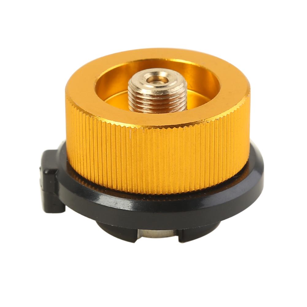 Aluminum Alloy Gas Adapter Converter Split Type Outdoor Camping Hiking Stove Burner Adaptor Auto-off Furnace Converter Connector