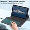 Чехол-книжка для планшета Samsung A9Plus 11" из кожи с Bluetooth-клавиатурой с подсветкой и слотом для стилуса