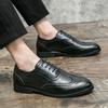 Mens Leather Shoes Luxury Crocodile Pattern Men Business Dress Shoes Casual Social Shoe Male Wedding Footwear