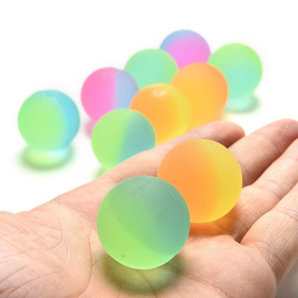 Jump Ball Fun Party Favors Jumping Balls Rubber Bouncing Ball Color Bouncing Ball Children Toy Ball