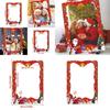 Christmas Party Photo Booth Props With Paper Frame For Adults And Kids Festive Decor