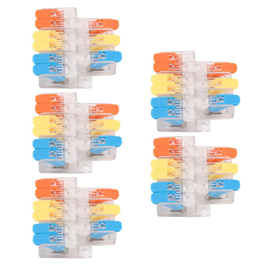 5 шт. 3 в 6 выходов Электрический соединитель проводов 41А 450В Быстрое соединение проводов Кабельный соединитель для 0,5?6мм2