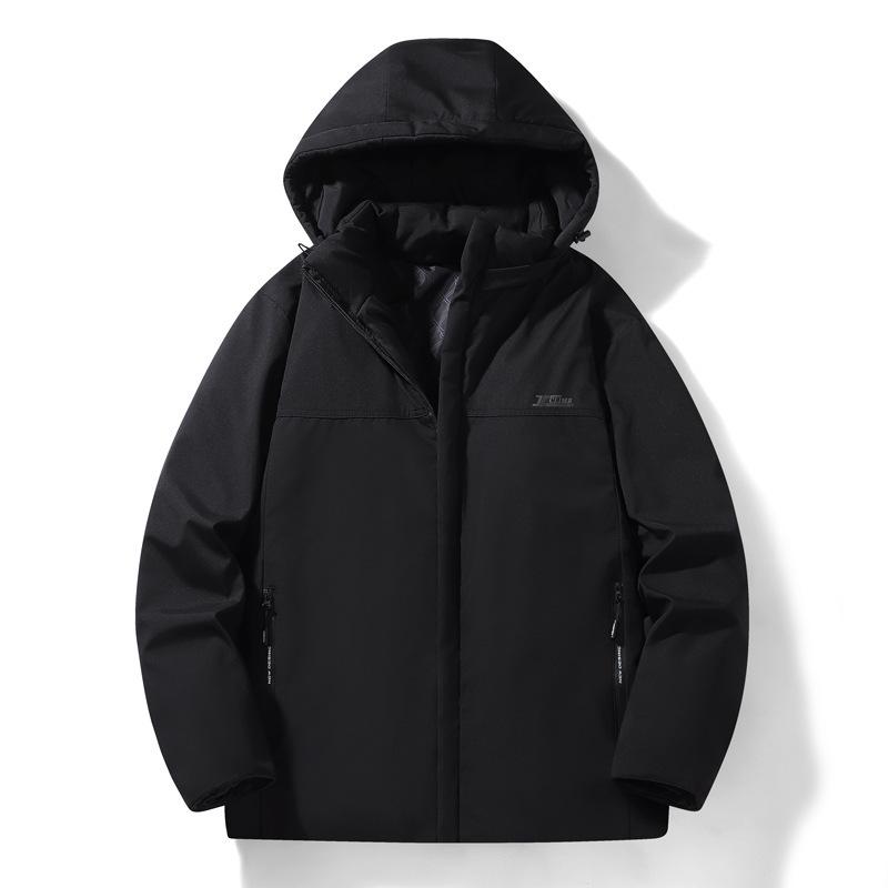 Men's Graphene Autumn and Winter Fleece Thickened Jacket Men's Business Cotton-padded Clothes Men's