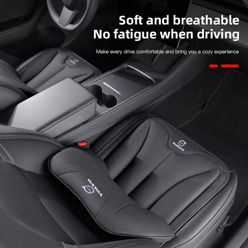 Car Interior Neck Pillow Leather Lumbar Breathable Seat Cushion For Volvo XC90 V90 V60 XC60 V40 EC40 EX40 S80 S60 S90 C40 XC40