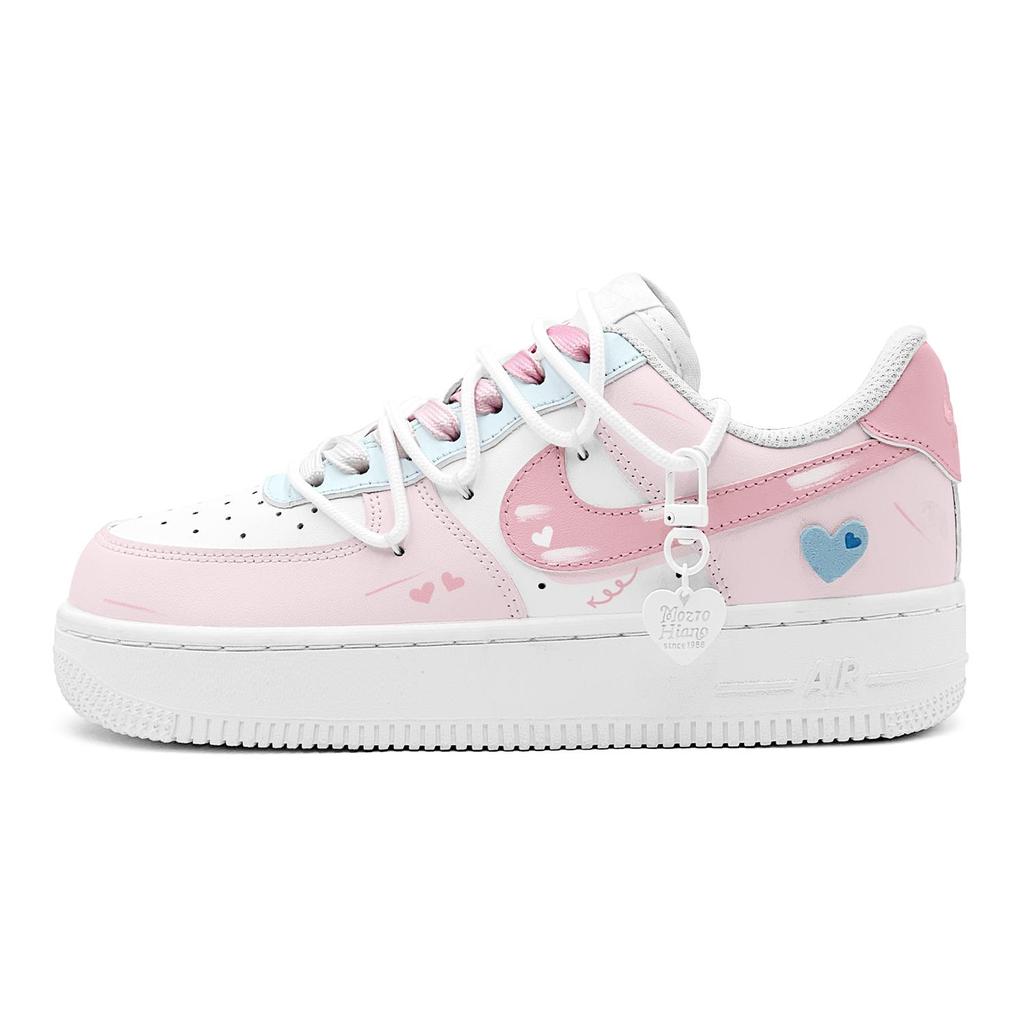 Nike Air Force 1 Air Force 1, Двусторонний Лебедь Возлюбленная, Романтичный, Девическое Сердце, Милый Стиль, Деконструктивистский Дизайн DH2920-111(TeamS2-S-BOX)
