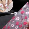 New 3D Self-Adhesive Bohemia Lovly Red Lips Image Nails Stickers for Nails Sticker Decorations Manicure