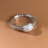 Xiaomi BF CLUB 925 Sterling Silver Ring For Women Jewelry Pearl CZ Open Vintage Handmade Ring Allergy For Party Birthday Gift