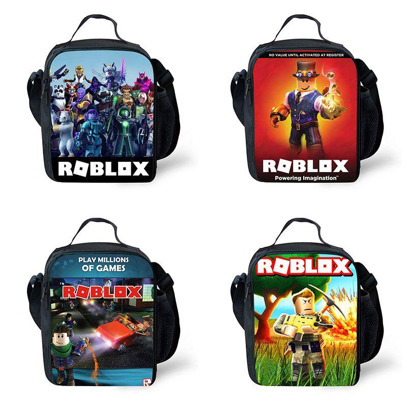 Versatile Roblox Insulated Picnic Lunch Bag For School And Work With Smooth Zippers