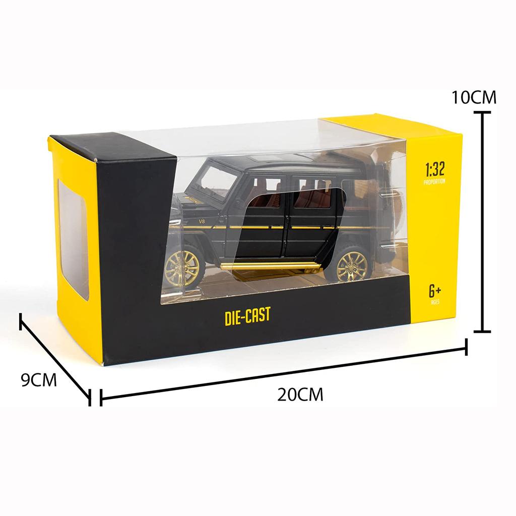 Коллекционная игрушечная машина Benz G63 AMG из сплава в масштабе 1/32, литая модель автомобиля с откидной спинкой, подсветкой и звуком