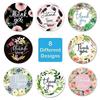 500pcs/roll Fashion Flower Letter Convenience Stickers Thank You Stickers Envelope Seal Stickers Cute Thank You Stickers Supply
