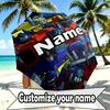 Custom Name Personalized Transformers Print Umbrella, Auto Open Close, 8‑Rib Sturdy Frame, Commute Camping Hiking Use, Birthday Gift