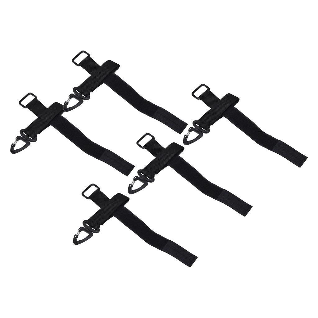 5 шт./компл. Многоцелевая пряжка для подвешивания перчаток, регулируемый нейлоновый крючок для перчаток, безопасный зажим, черный