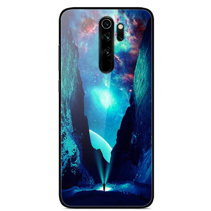 Для Xiaomi Redmi Note 8 Pro Чехол Закаленное Стекло Модный Милый Чехол для Телефона для Redmi Note 8 8T Note8 8Pro Задняя Крышка Funda Coque