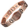 Mens Magnetic Therapy Bracelet Copper Chain Health Energy Bracelets & Bangles for Men Pattern Wristband Jewelry New Style