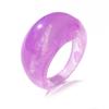 Retro Multicolor Transparent Acrylic Resin Ring Geometric Round Marble Pattern Rings for Women Delicate Jewelry Girls MIT