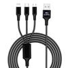 Автомобильная эмблема 3в1 Кабель для быстрой зарядки Type C Lightning Micro USB для Subaru Legacy LEVORG WRX Outback XV Forester Ascent Exiga SOLTERRA Tribeca