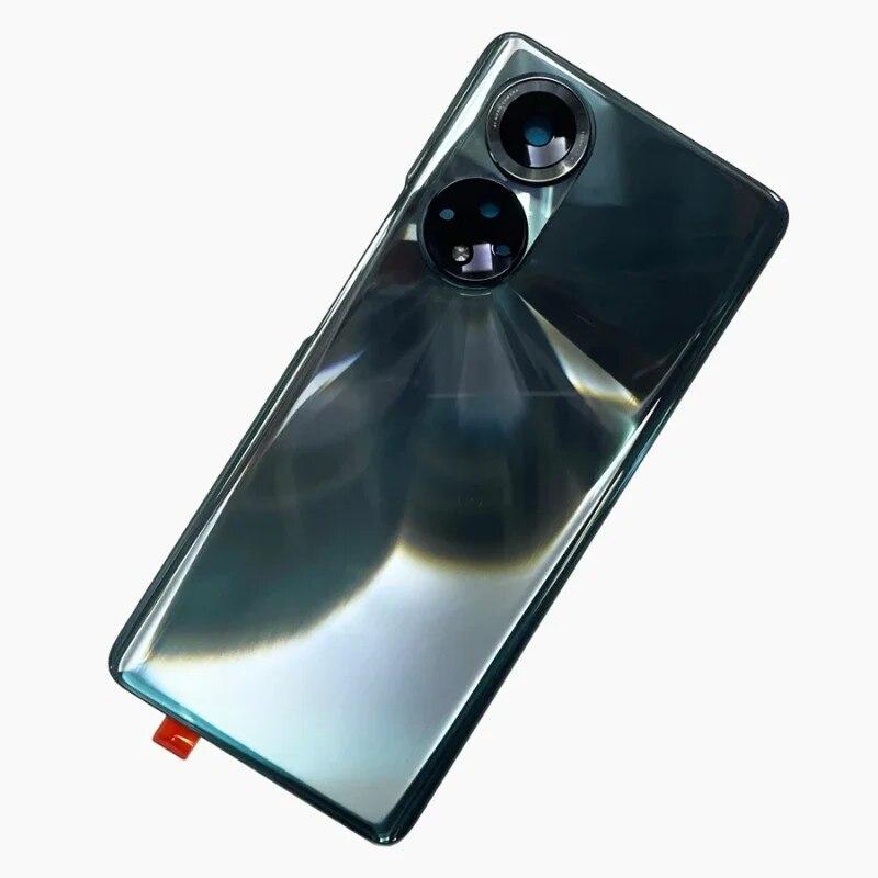 Новое стекло для Honor 50 NTH-AN00, NTH-NX9, задняя крышка батарейного отсека, запасные части, задняя крышка, дверной корпус + объектив камеры