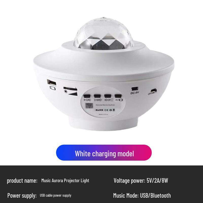 Romantic Northern Lights Starry Sky Projection Lamp – Transform Your Bedroom Into a Dreamy, Star-Filled Atmosphere