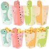 12Pcs Cartoon Dinosaur Popcorn Box Candy Cookies Packaging Bag Kids Jungle Animal Birthday Party Decoration Supplies Baby Shower