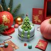 Красочная 3D-печатная рождественская елка Настольное украшение Уникальное зеленое шарнирное рождественское украшение Забавное настольное искусство для дома