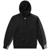 Adidas Originals Trefoil Side Stripe Logo Embroidered Hoodie Men Hoodies Black CV5267