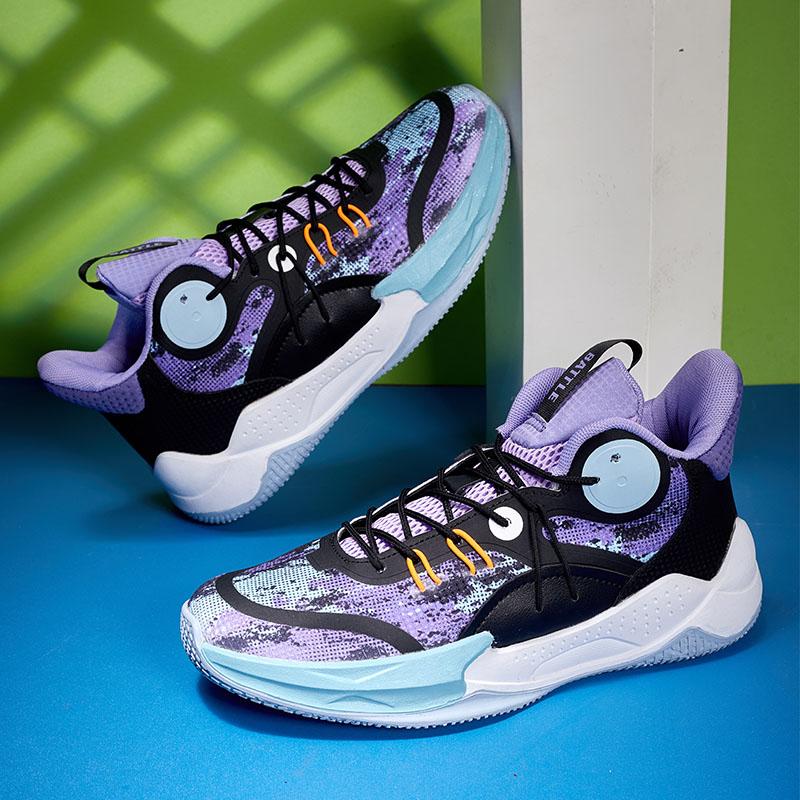 Баскетбольные кроссовки большого размера, молодежная спортивная обувь, мужские амортизирующие противоскользящие дышащие кроссовки, трендовые баскетбольные кроссовки