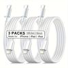 [PD Type-C to 8-Pin Cord] 1Pack/3Packs 10ft/3m USB C to 8-Pin Cable For iPhone Charge Cable, [MFi Certified] 20W