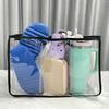 Водонепроницаемая прозрачная сумка для хранения на молнии, большой вместимости, многоцелевой прозрачный пляжный органайзер