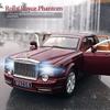 1:24 Scale Alloy Rolls-Royce Phantom VII Toy Car with Sound & Light, Six Doors, for Boys.