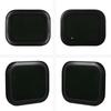 RV Fixed Window 500 X 400mm Black Aluminum Alloy Round Corner Glass With Fixing   For Trailer